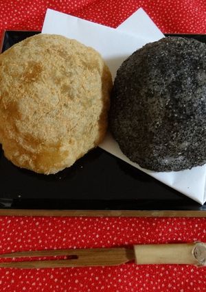 圧力鍋でおはぎ２種　いもあんも同時に-レシピのメイン写真