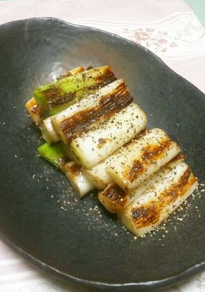 白ネギのガーリック焼き-レシピのメイン写真
