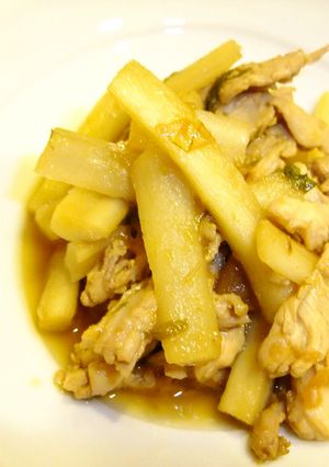 せせり(鶏肉)とごぼう梅煮-レシピのメイン写真