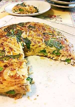 中華名菜「麻婆茄子」でパスタオムレツ♪-レシピのメイン写真