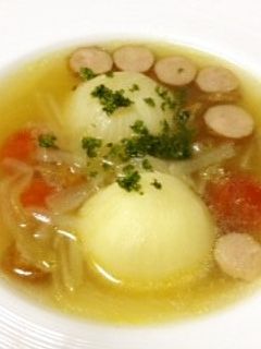とろ~り かぶ丸ごとスープ♪-レシピのメイン写真
