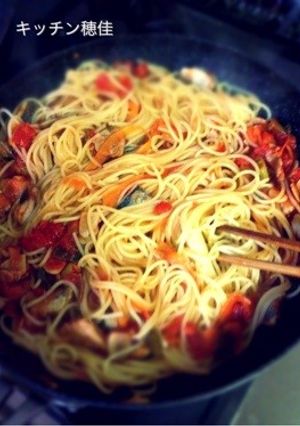 ☆手開きで簡単♪イワシトマトパスタ☆-レシピのメイン写真