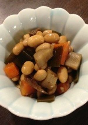 大豆水煮で簡単煮物♥-レシピのメイン写真