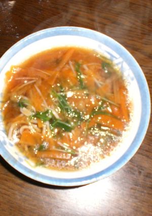 十勝産そばのあんかけ-レシピのメイン写真