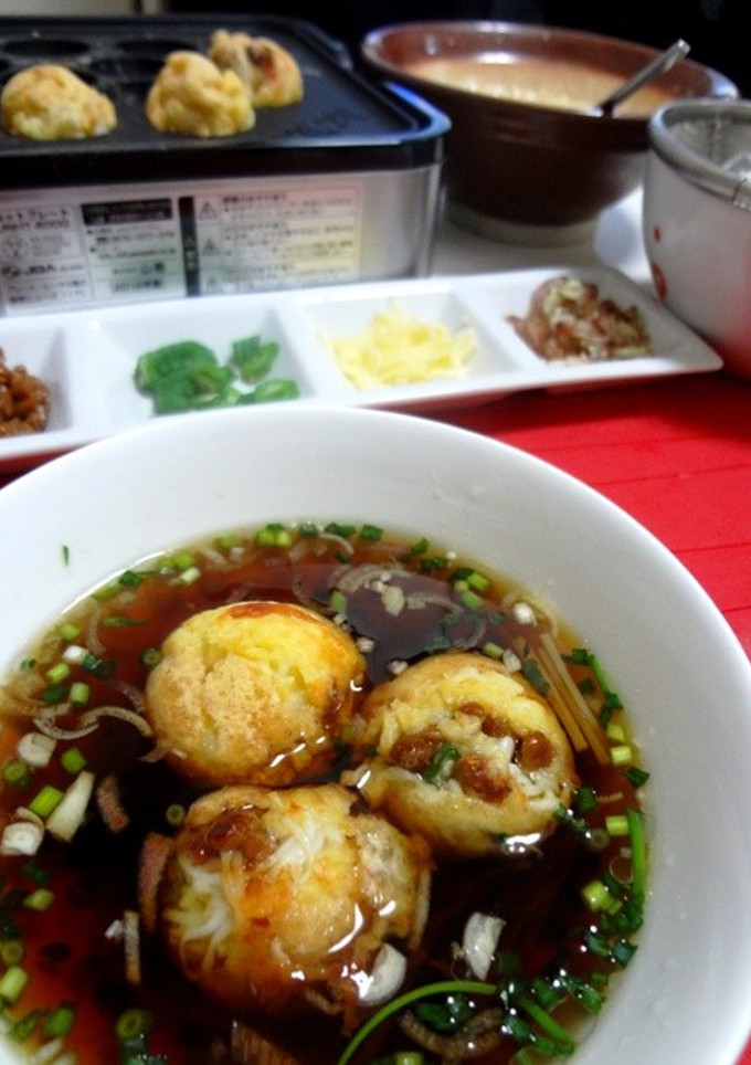 蒟蒻ラーメンのトロロ焼き～明石風-レシピのメイン写真