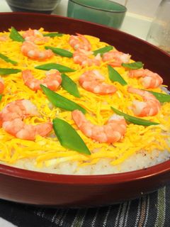 ひな祭りに☆海老の散らし寿司-レシピのメイン写真