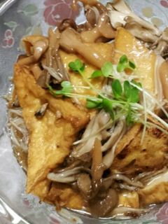 厚揚げのキノコ餡掛け-レシピのメイン写真