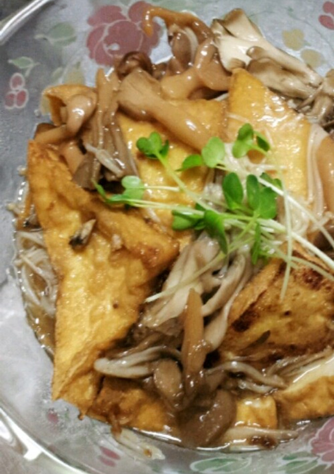 厚揚げのキノコ餡掛け-レシピのメイン写真