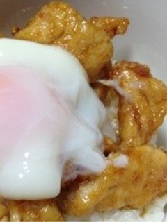 ササミde簡単チキン丼☆温玉乗せ♪-レシピのメイン写真