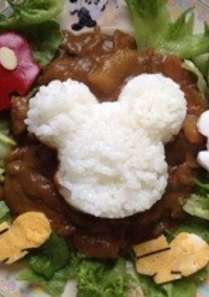 ミッキーのデコカレーライス-レシピのメイン写真