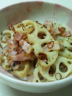 レンコンのオリーブ炒め-レシピのメイン写真