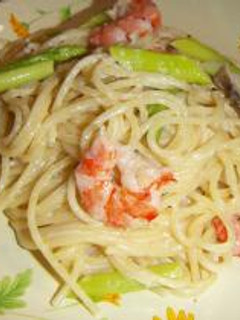 エビと野菜のクリームパスタ-レシピのメイン写真