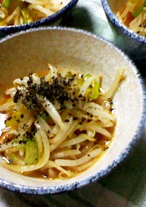 ＋もう1品・簡単♪ネギ塩もやし-レシピのメイン写真