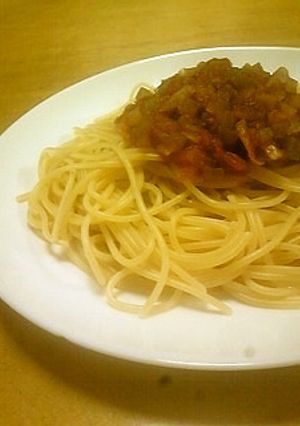 給料日前のスパゲティミートソース-レシピのメイン写真