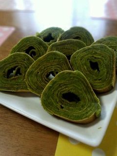 フライパンで*抹茶バームクーヘン-レシピのメイン写真