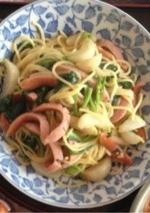 あっという間にカブとウィンナーのパスタ-レシピのメイン写真