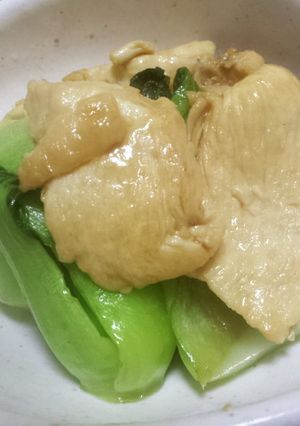 チンゲン菜と鶏肉のオイスターソース炒め-レシピのメイン写真