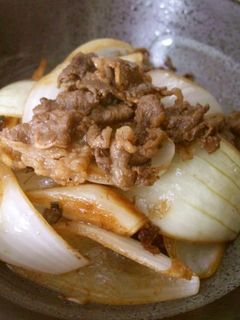 新玉ねぎと牛肉の味噌炒め-レシピのメイン写真