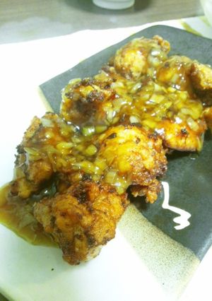 揚げ物をヘルシーに♪鶏の甘酢あんかけ-レシピのメイン写真