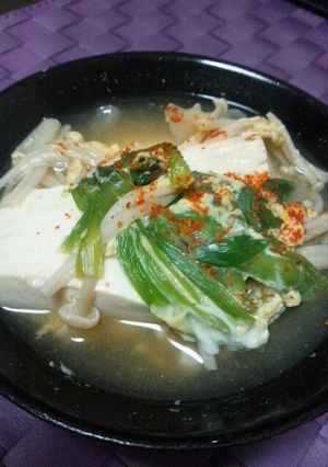 新たまねぎのにら玉豆腐-レシピのメイン写真
