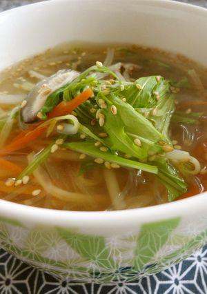 春雨とたっぷり野菜のスープ-レシピのメイン写真