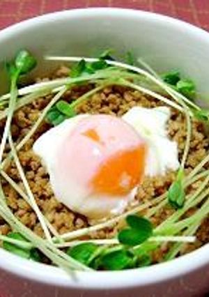 ピリ辛豚そぼろ丼-レシピのメイン写真