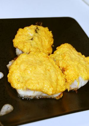 白身魚の人参マヨソース焼き-レシピのメイン写真