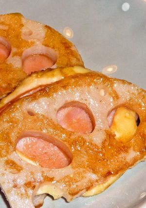 レンコンのハムチーズ焼き-レシピのメイン写真