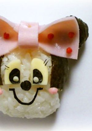 簡単キャラおにぎり：キラキラミニーちゃん-レシピのメイン写真