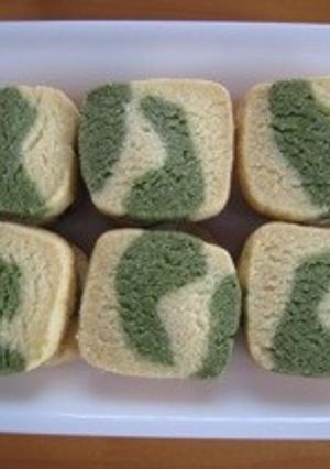 抹茶のマーブルクッキー♪-レシピのメイン写真