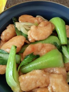 鶏とチンゲンサイのオイスターソース炒め-レシピのメイン写真