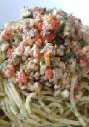 ＫＯＮＡの【胡瓜味噌ﾋﾟｰﾅｯﾂパスタ】-レシピのメイン写真