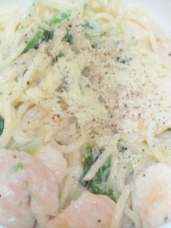 胸肉とほうれん草のクリームパスタ-レシピのメイン写真