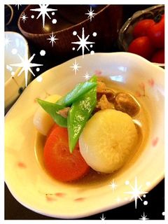 彩り鮮やか*根菜と鶏の煮物-レシピのメイン写真
