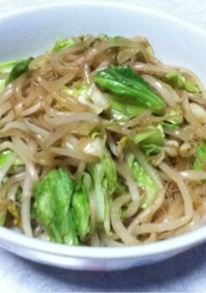 キャベツともやしの炒め物-レシピのメイン写真