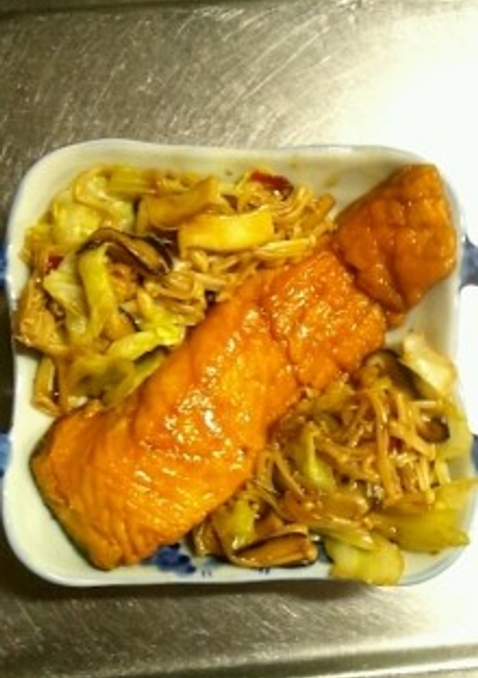 ３月１８日晩飯　【鮭の南蛮漬け】-レシピのメイン写真