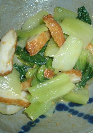 青梗菜とさつま揚げの酢味噌あえ-レシピのメイン写真