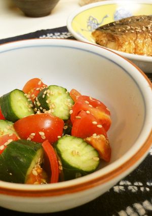 ＊ミニトマトと胡瓜の酢の物＊-レシピのメイン写真