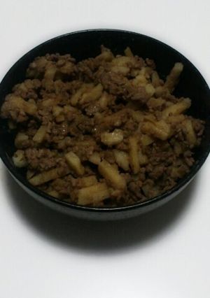 挽き肉とじゃがいものオイスターソース炒め-レシピのメイン写真