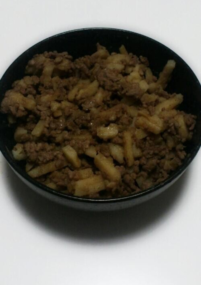挽き肉とじゃがいものオイスターソース炒め-レシピのメイン写真