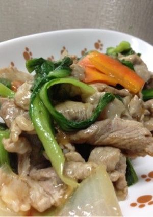 お弁当にも♪ 青梗菜と豚肉のとろみ炒め-レシピのメイン写真