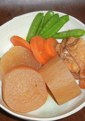 大根とニンジン＆油揚げの味噌煮-レシピのメイン写真