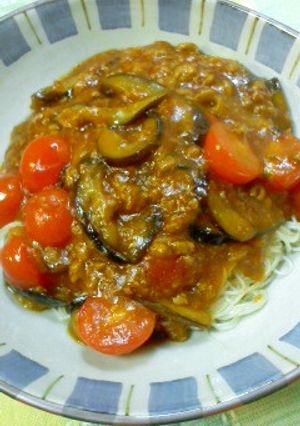麻婆茄子トマトそうめん-レシピのメイン写真