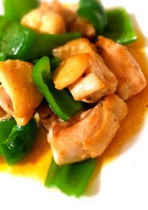 ピーマンと鶏肉のピリ辛炒め-レシピのメイン写真