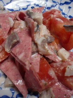 しめ鯖とトマトのサラダ-レシピのメイン写真