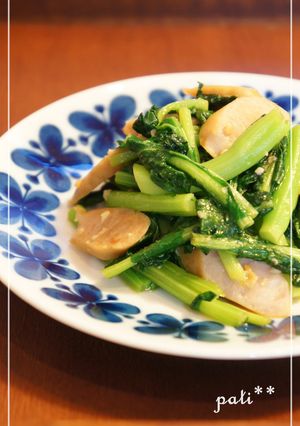 青菜とウインナーの醤油麹炒め-レシピのメイン写真