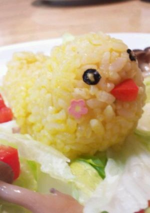 簡単☆かぼちゃのひよこ握り☆お花見弁当-レシピのメイン写真
