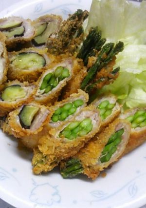 ☆巻き巻き野菜トンカツ☆-レシピのメイン写真