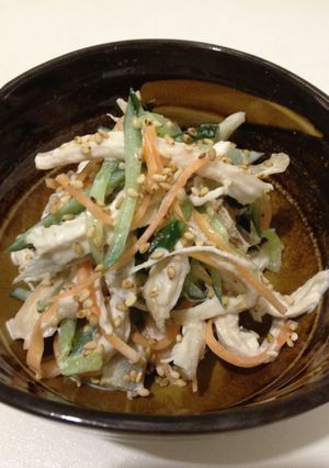 小料理屋風＊鶏ごぼうサラダ-レシピのメイン写真