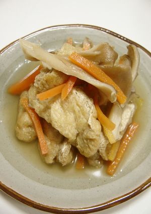油揚げと舞茸の煮浸し-レシピのメイン写真